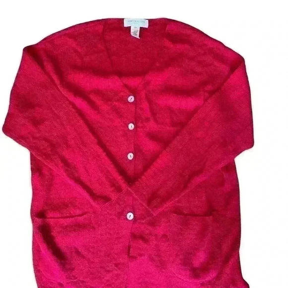 Jones New York Sport Woman Red Cardigan Sweater - Picture 4 of 10